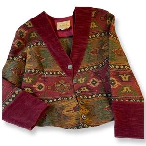 Vintage southwestern tapestry jacket
